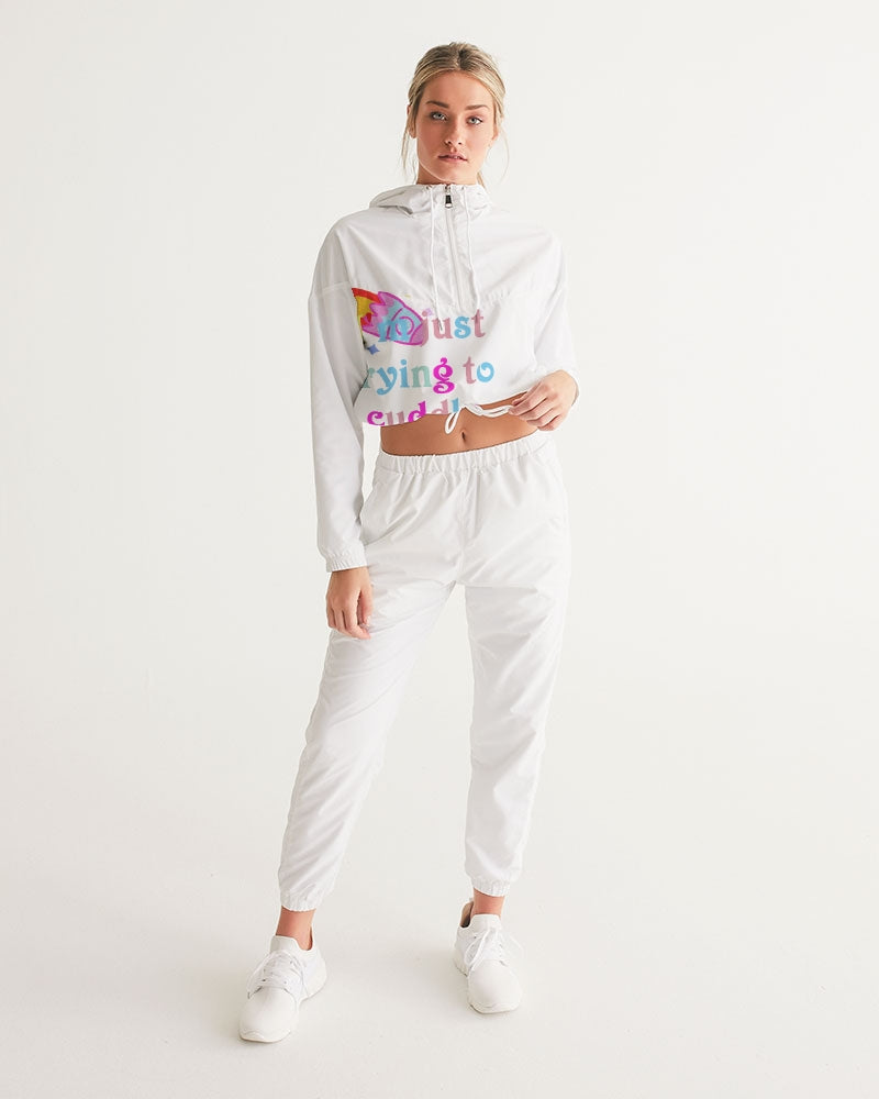 VALENTOLAMONT  Women's Cropped Windbreaker