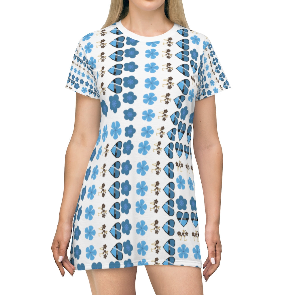 All Over Print T-Shirt Dress