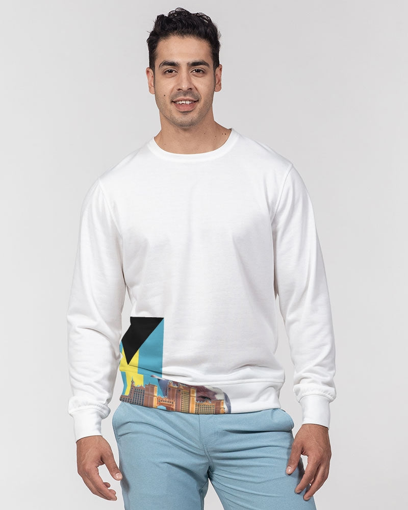 Jdjd Men's Classic French Terry Crewneck Pullover