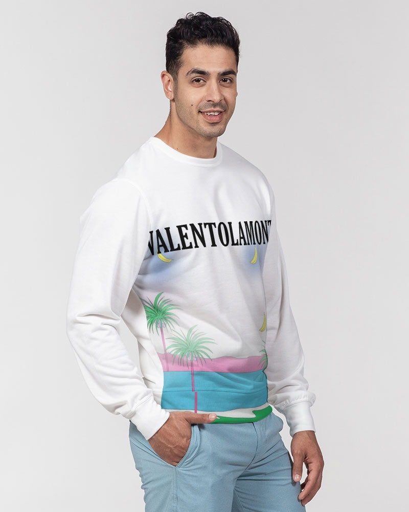 VALENTOLAMONT  Men's Classic French Terry Crewneck Pullover