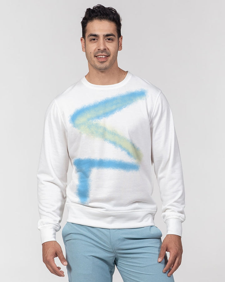 VALENTOLAMONT  Men's Classic French Terry Crewneck Pullover