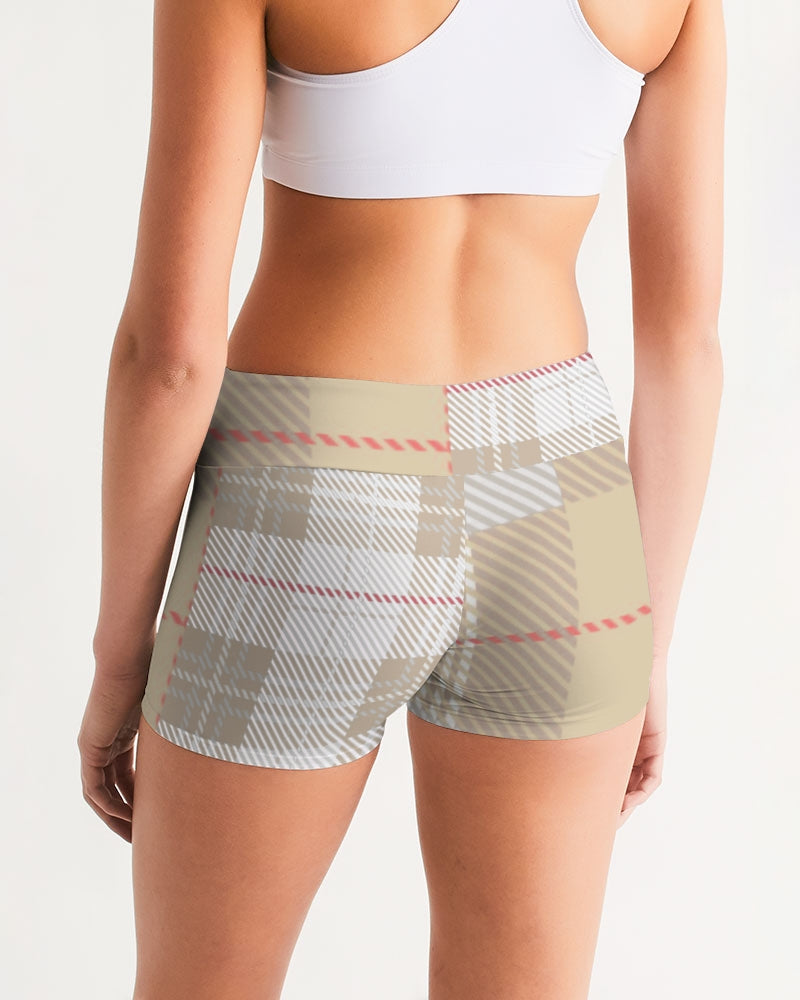 VALENTO  Women's Mid-Rise Yoga Shorts