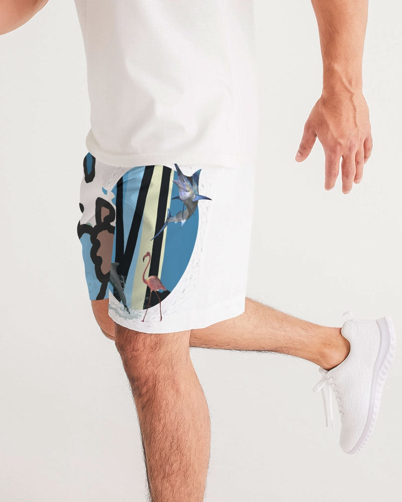 Valentolamont light blue  Men's Jogger Shorts