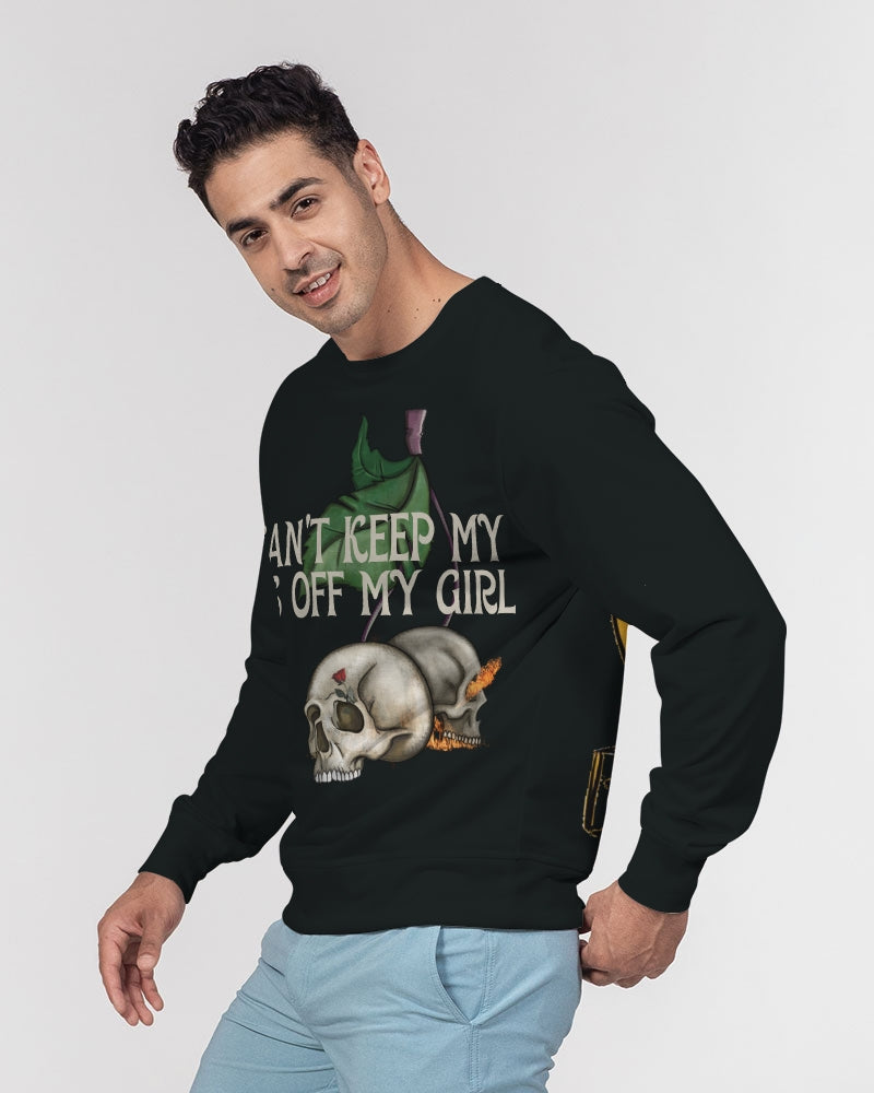 VALENTOLAMONT  Men's Classic French Terry Crewneck Pullover