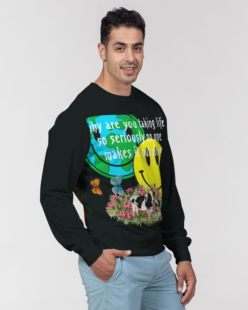 VL Men's Classic French Terry Crewneck Pullover