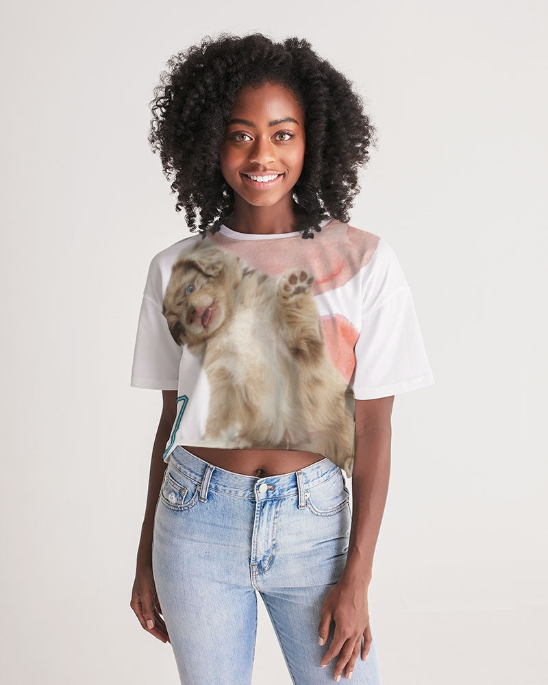 VALENTOLAMONT  Women's Lounge Cropped Tee