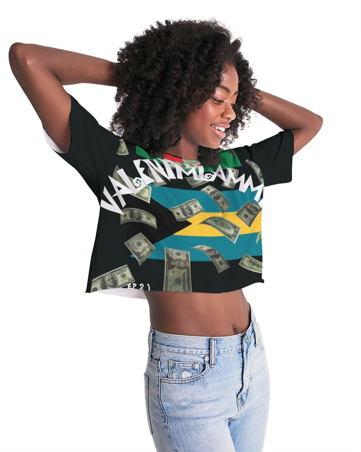 VALENTOLAMONT  Women's Lounge Cropped Tee