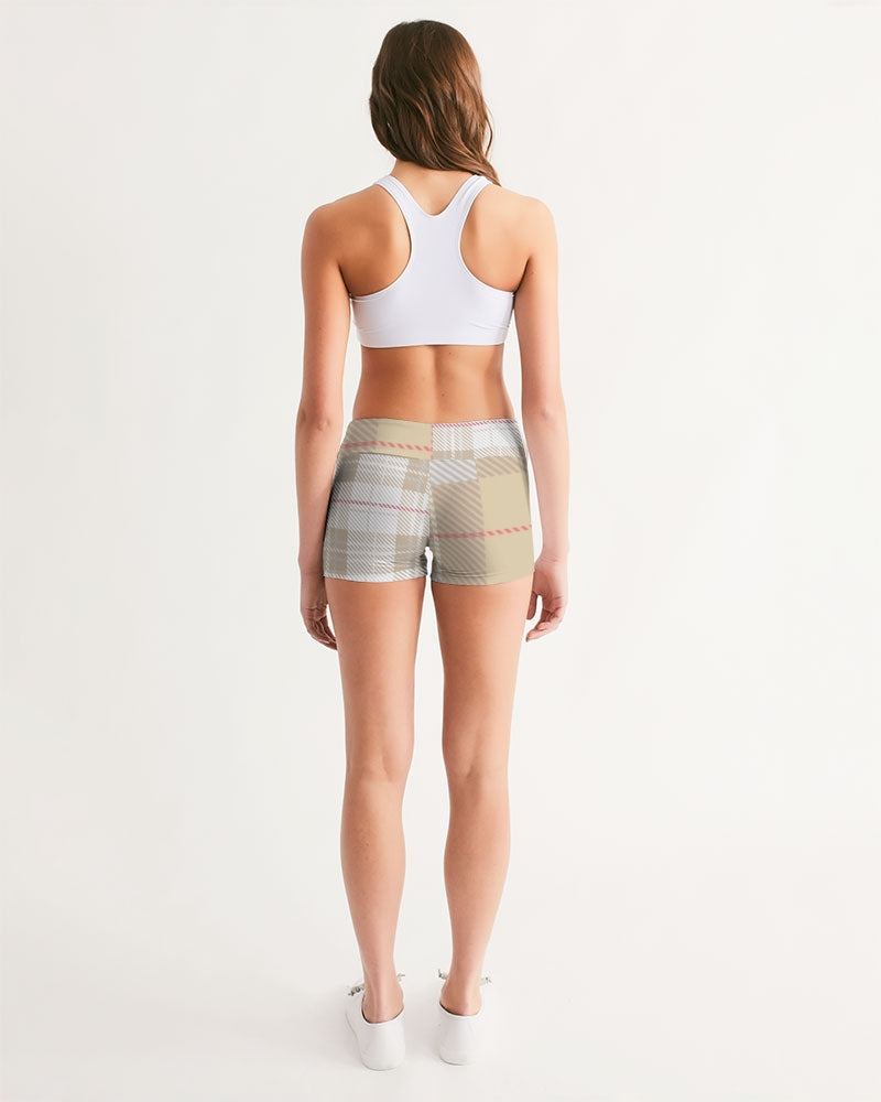VALENTO  Women's Mid-Rise Yoga Shorts