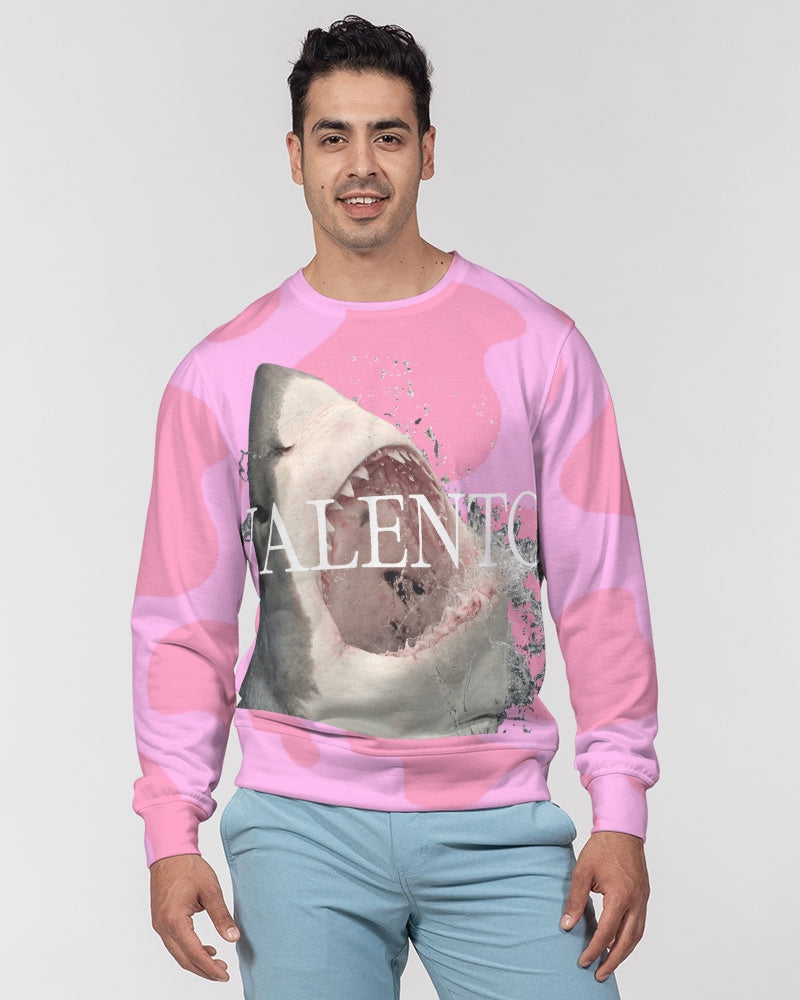 VALENTOLAMONT  Men's Classic French Terry Crewneck Pullover