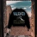 VALENTO  Men's Classic French Terry Crewneck Pullover