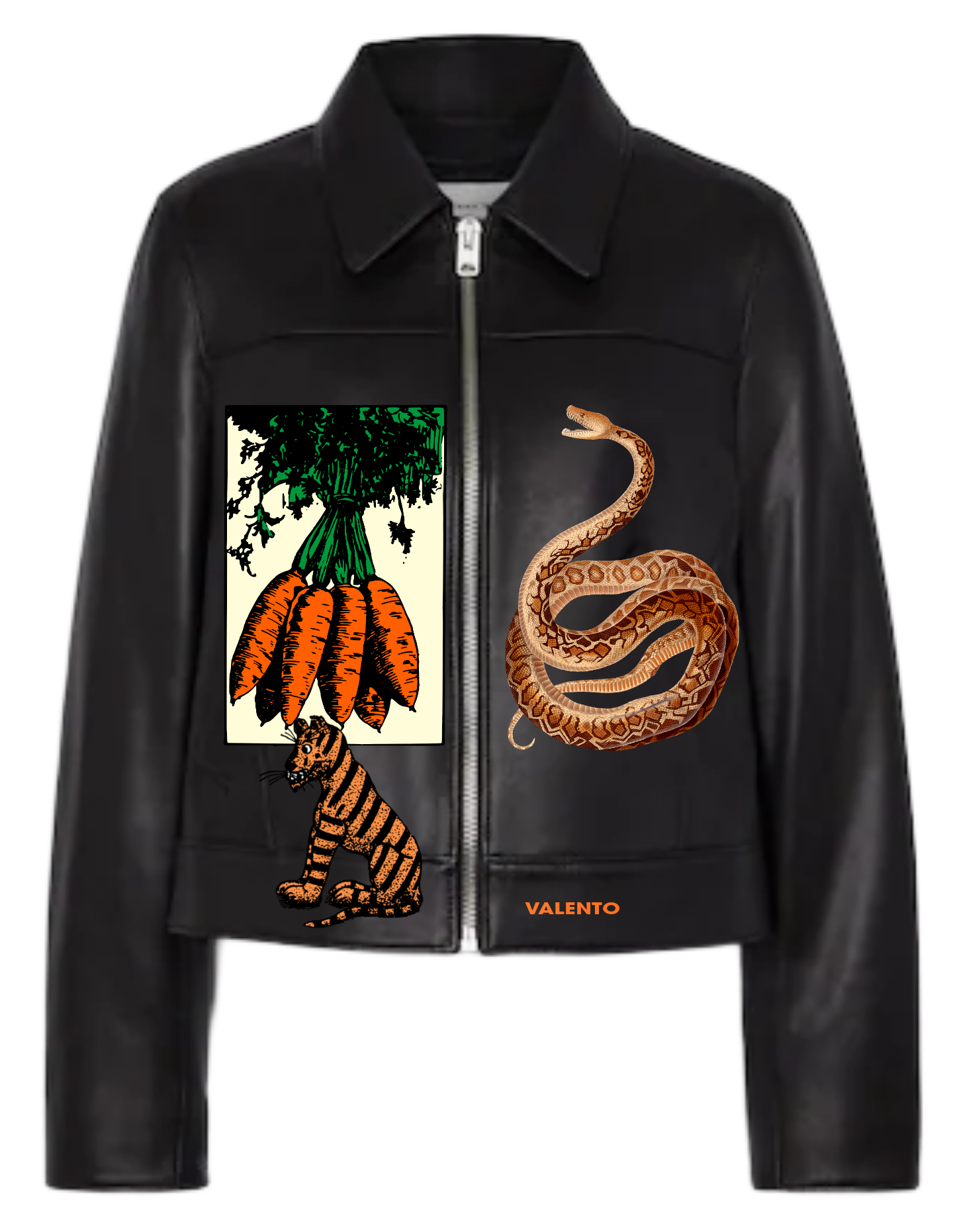 Unisex leather jacket