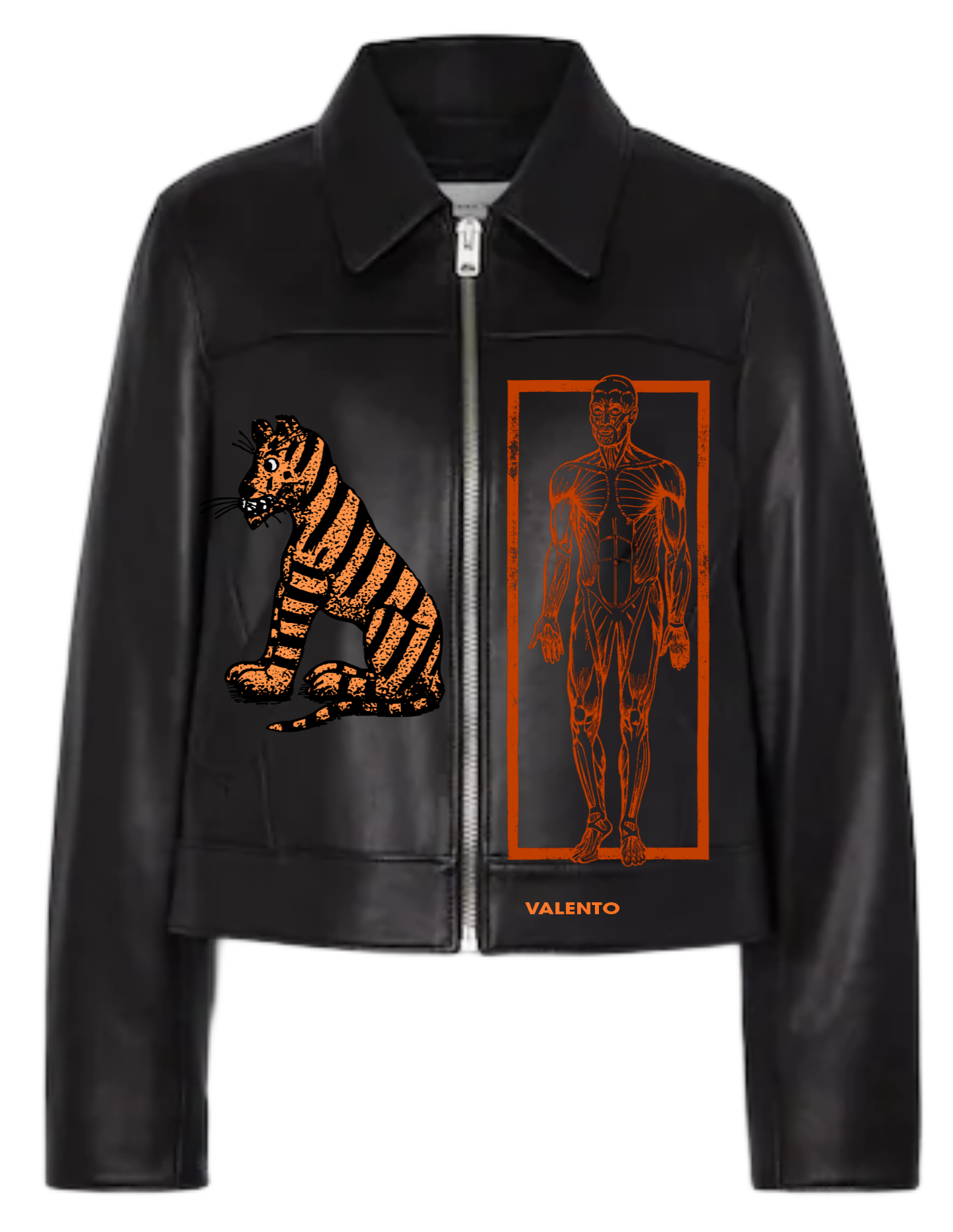 Unisex leather jacket
