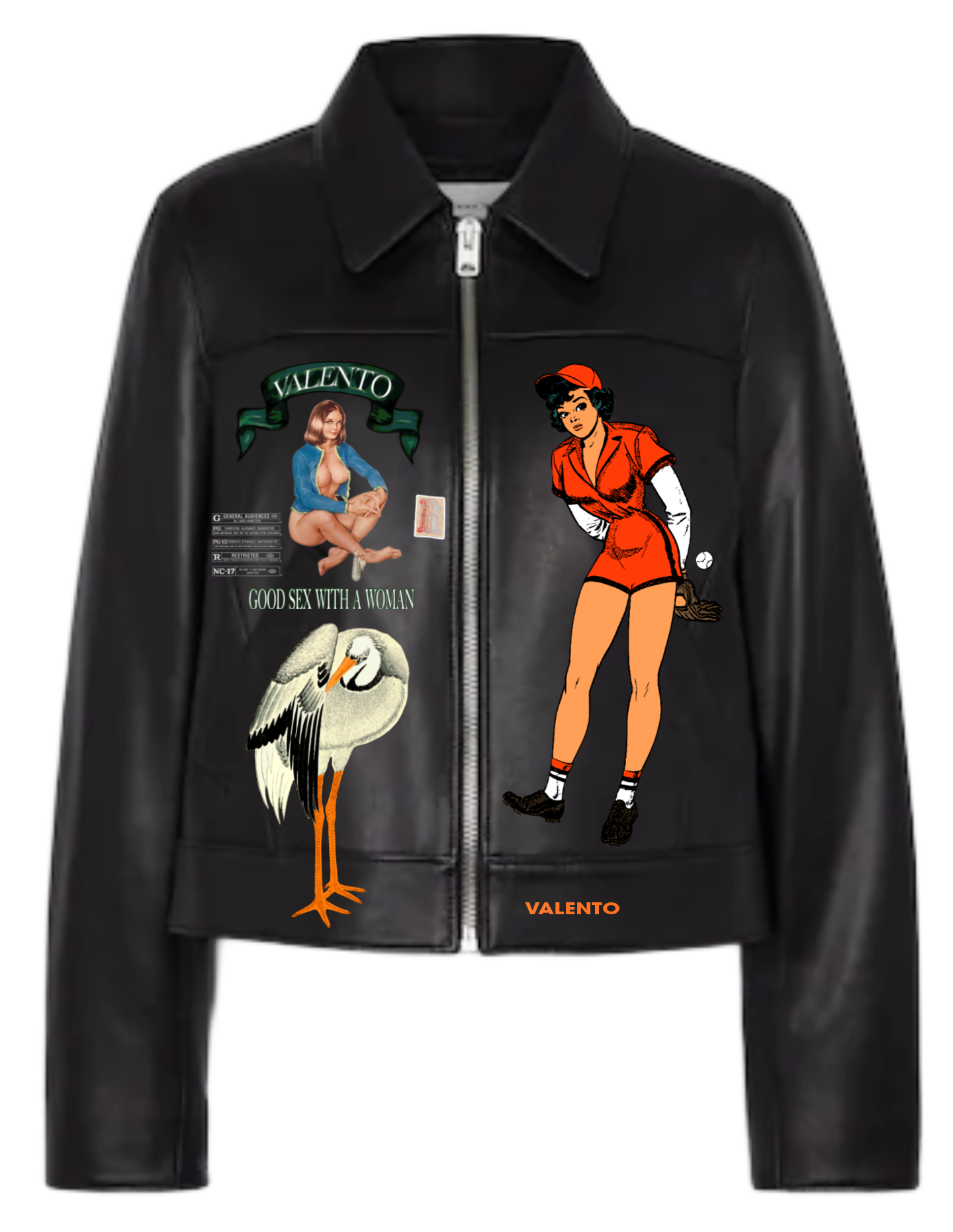 Unisex leather jacket