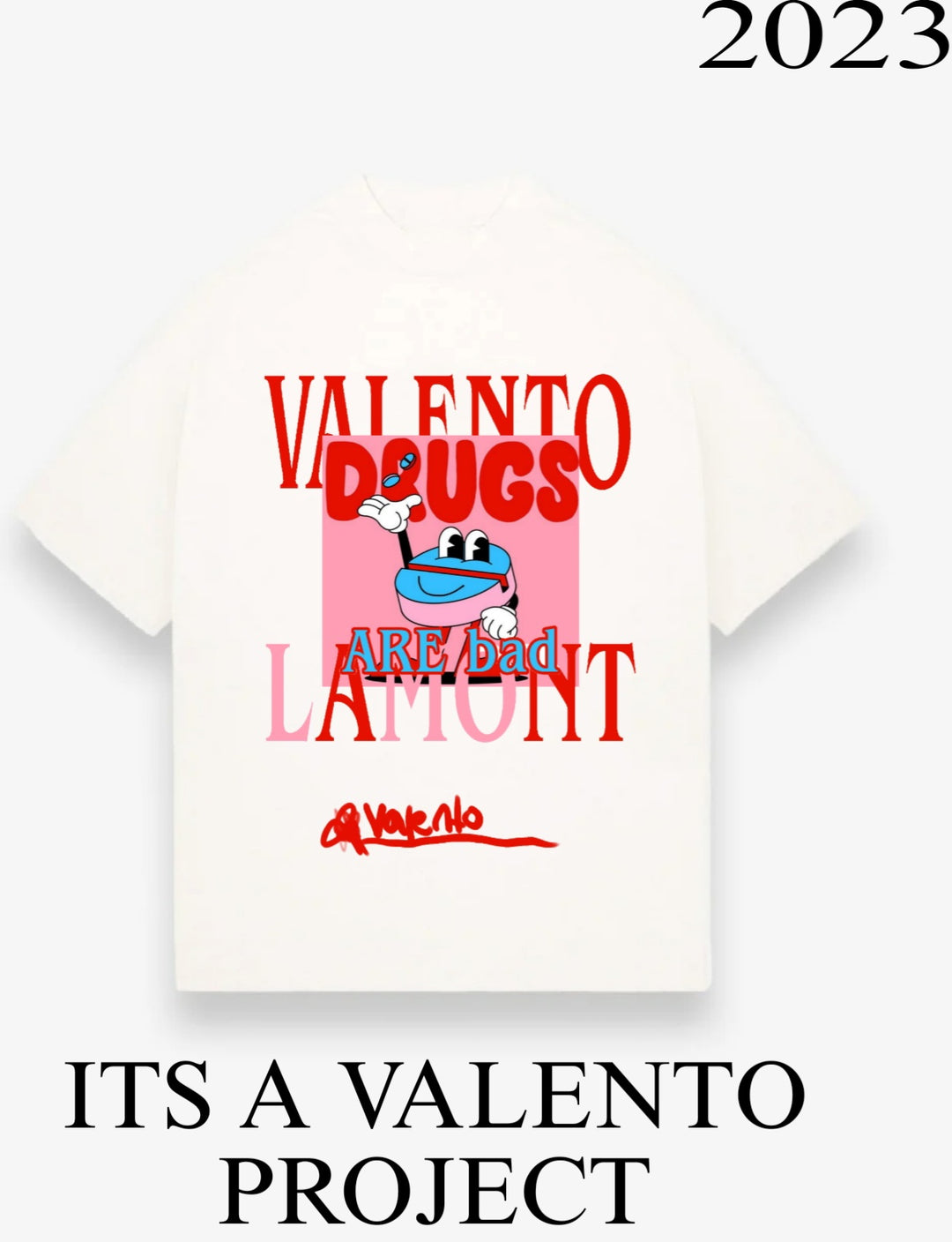 VALENTOLAMONT HAND WRITTEN T SHIRT+