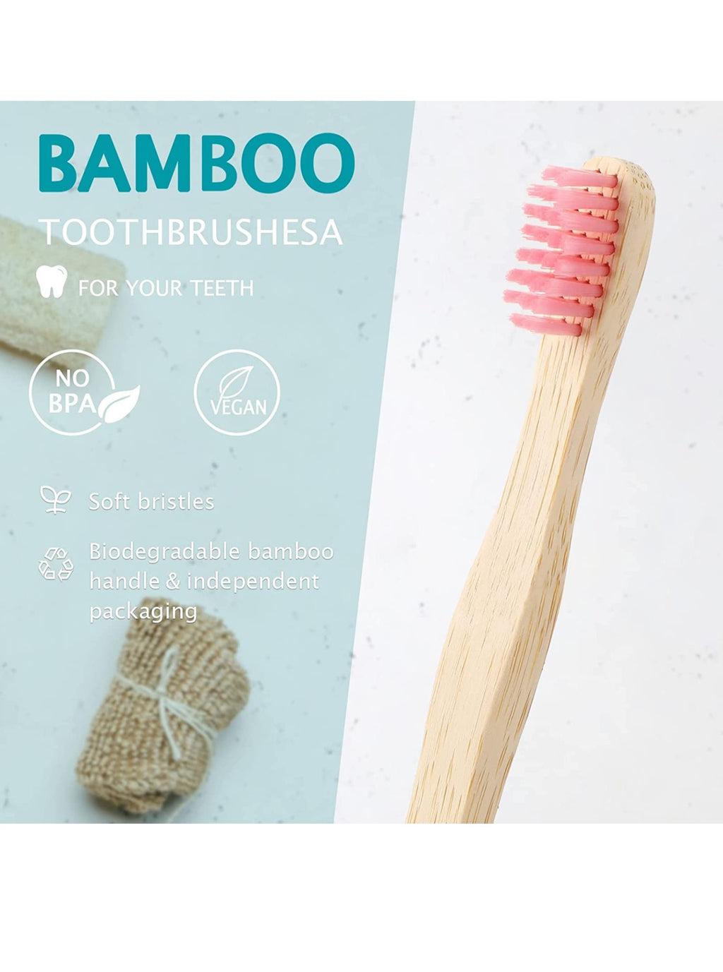 KIDS Bamboo Toothbrush