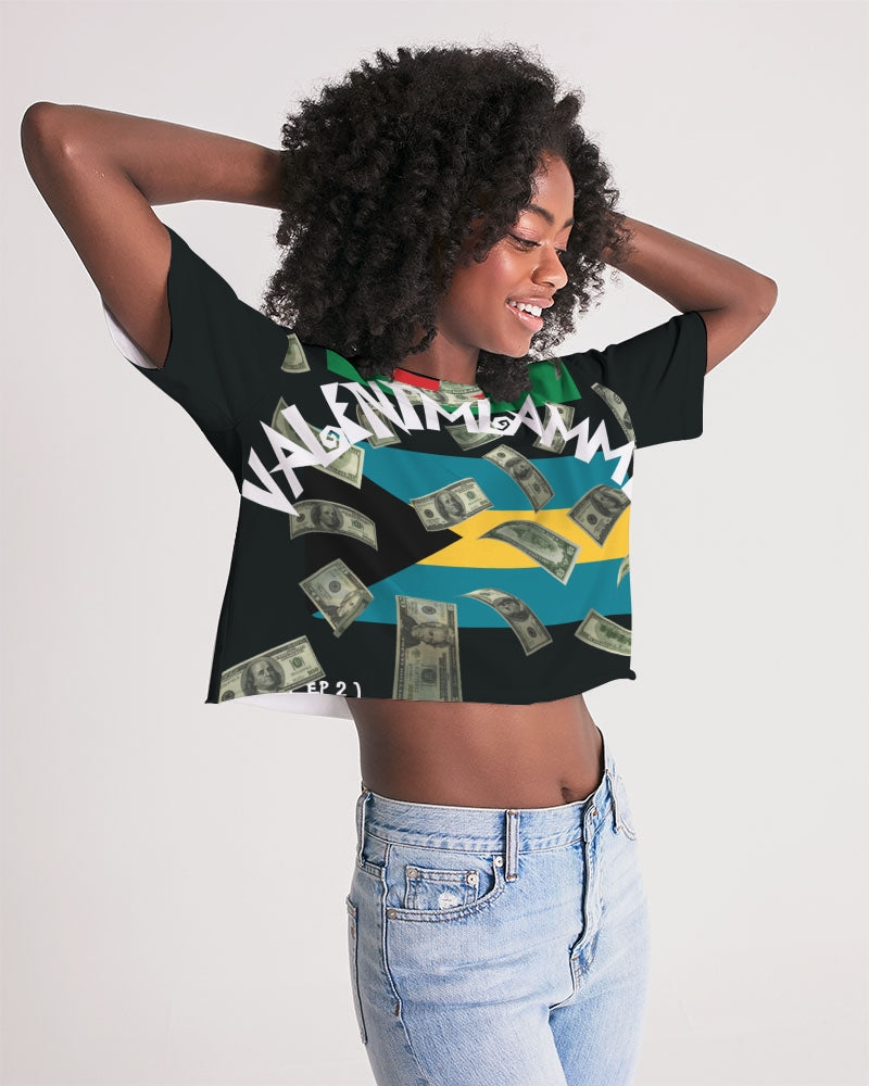 VALENTOLAMONT  Women's Lounge Cropped Tee