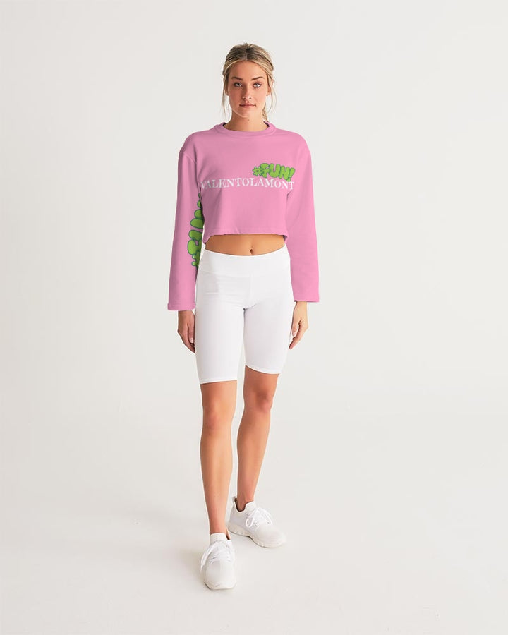 VALENTOLAMONT pink  Women's Cropped Sweatshirt