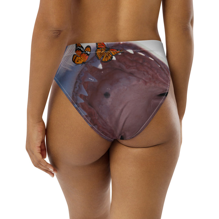 Recycled high-waisted bikini bottom