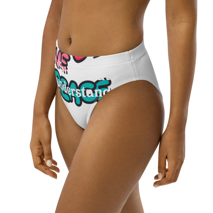 Recycled high-waisted bikini bottom