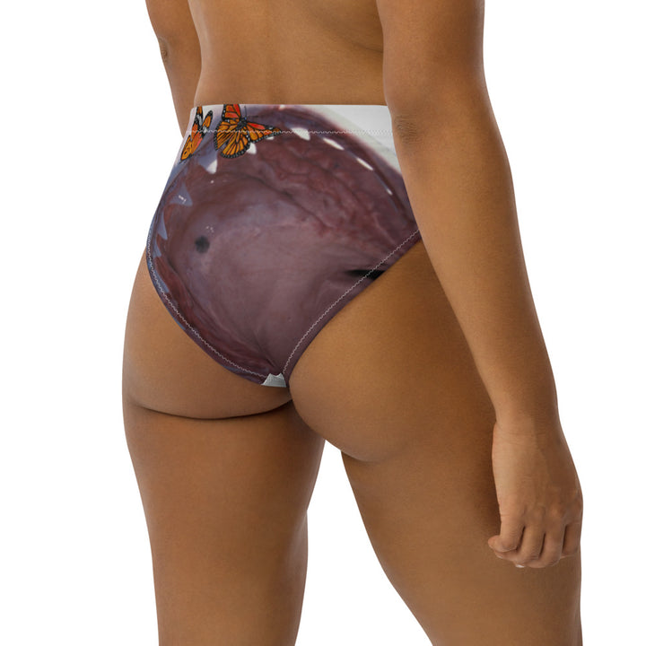 Recycled high-waisted bikini bottom