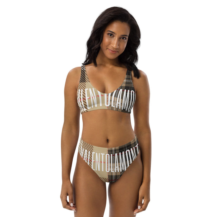 Recycled high-waisted bikini