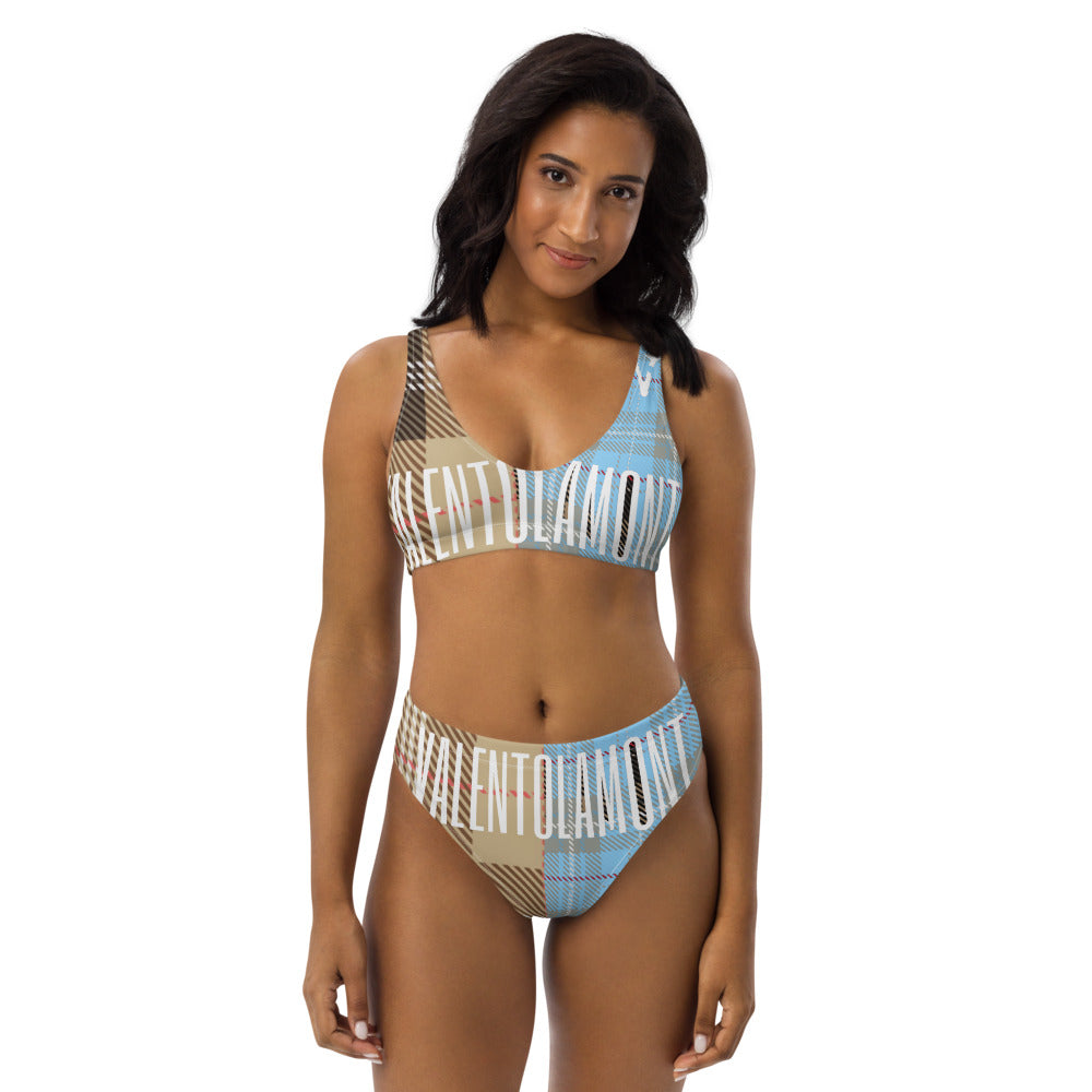 Recycled high-waisted bikini