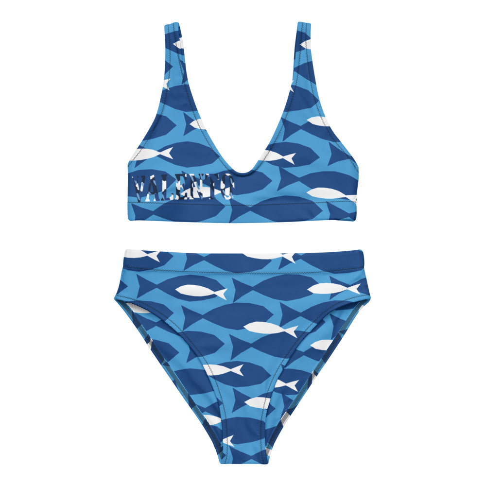 Recycled high-waisted bikini