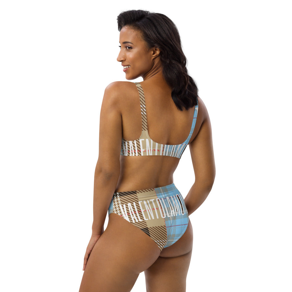 Recycled high-waisted bikini