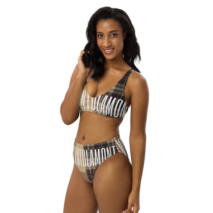 Recycled high-waisted bikini