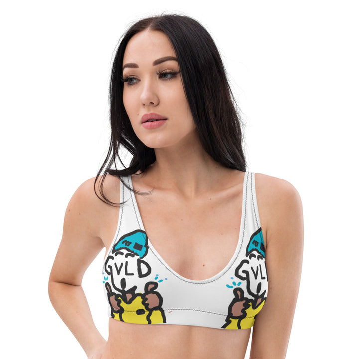 Recyled padded bikini top