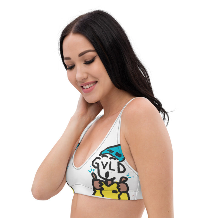 Recyled padded bikini top