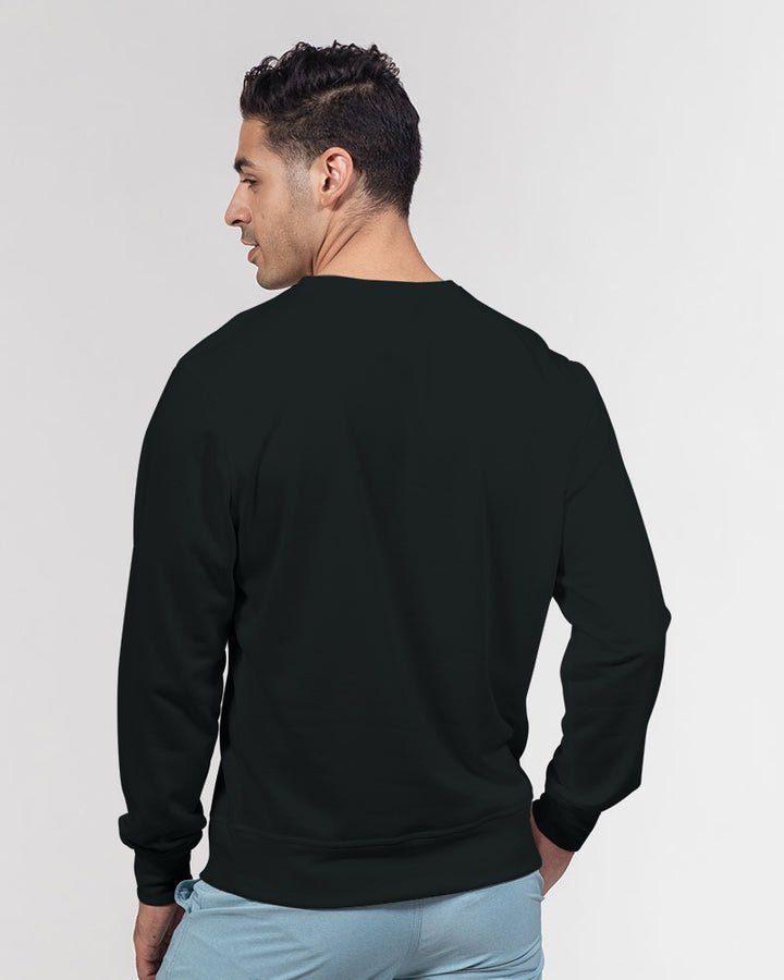 VALENTOLAMONT  Men's Classic French Terry Crewneck Pullover