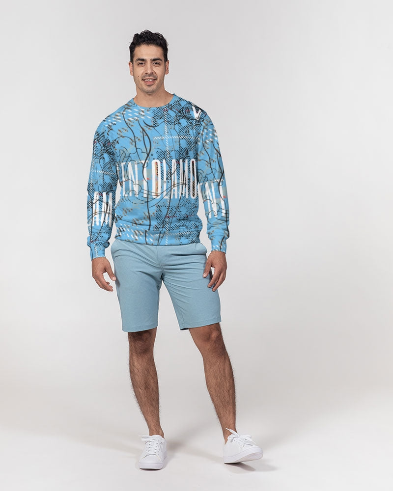 valento Men's Classic French Terry Crewneck Pullover
