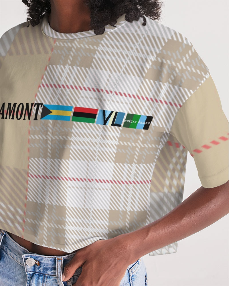 VALENTO  Women's Lounge Cropped Tee