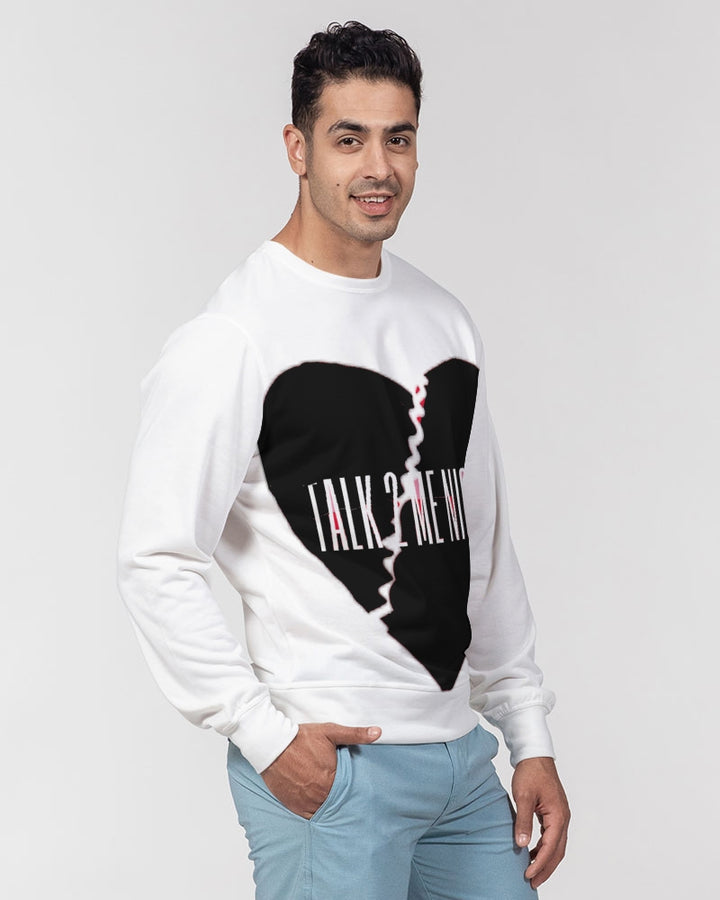 2way Men's Classic French Terry Crewneck Pullover