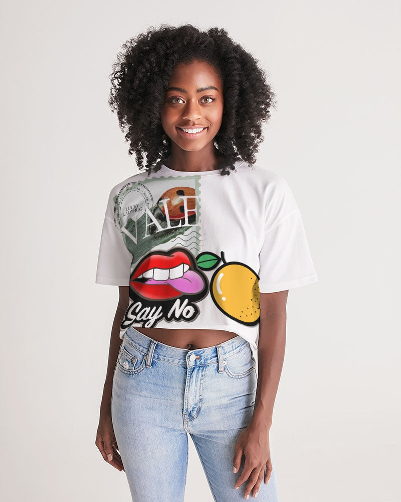VALENTO  Women's Lounge Cropped Tee