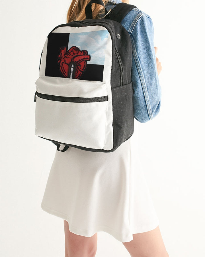 NO LOVE Small Canvas Backpack