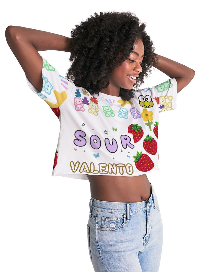 Valento  Women's Lounge Cropped Tee