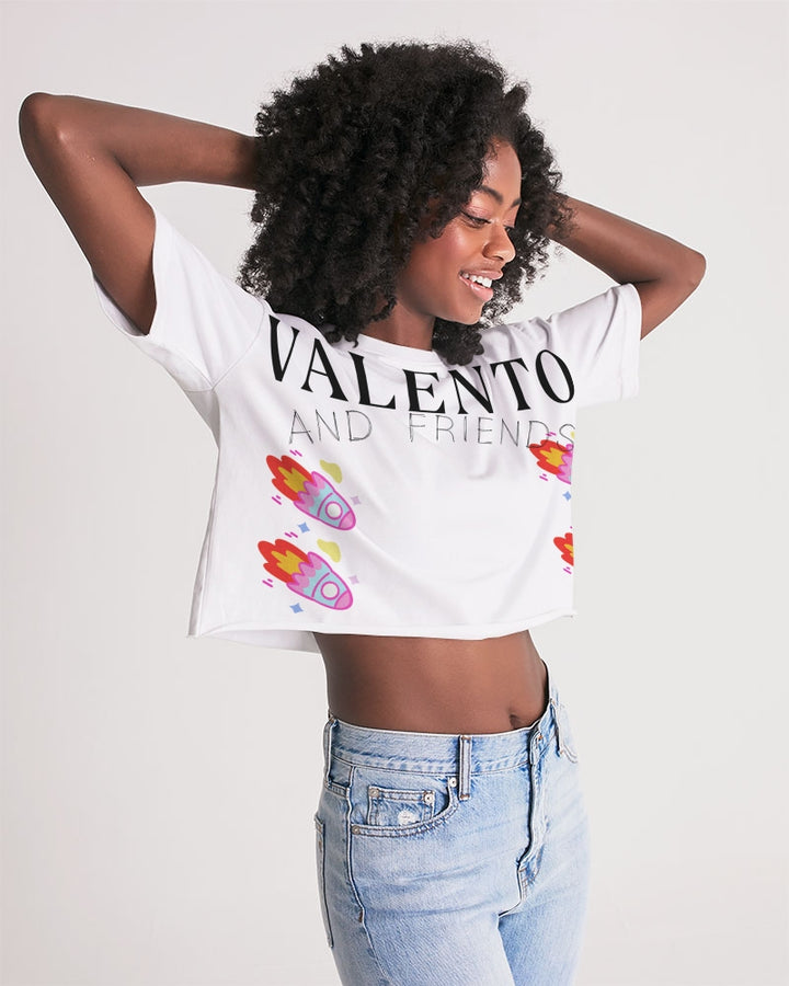 VALENTOLAMONT  Women's Lounge Cropped Tee