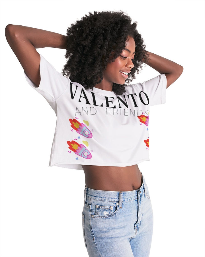 VALENTOLAMONT  Women's Lounge Cropped Tee