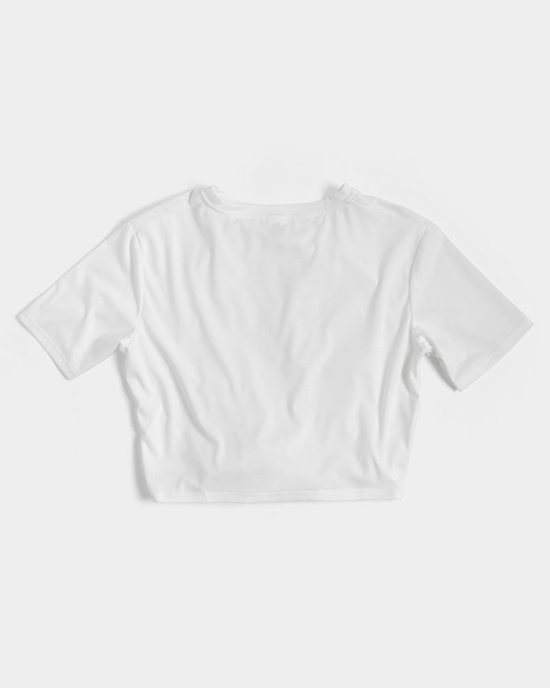 VALENTOLAMONT  Women's Twist-Front Cropped Tee