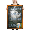 Framed matte paper poster