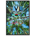 Framed matte paper poster