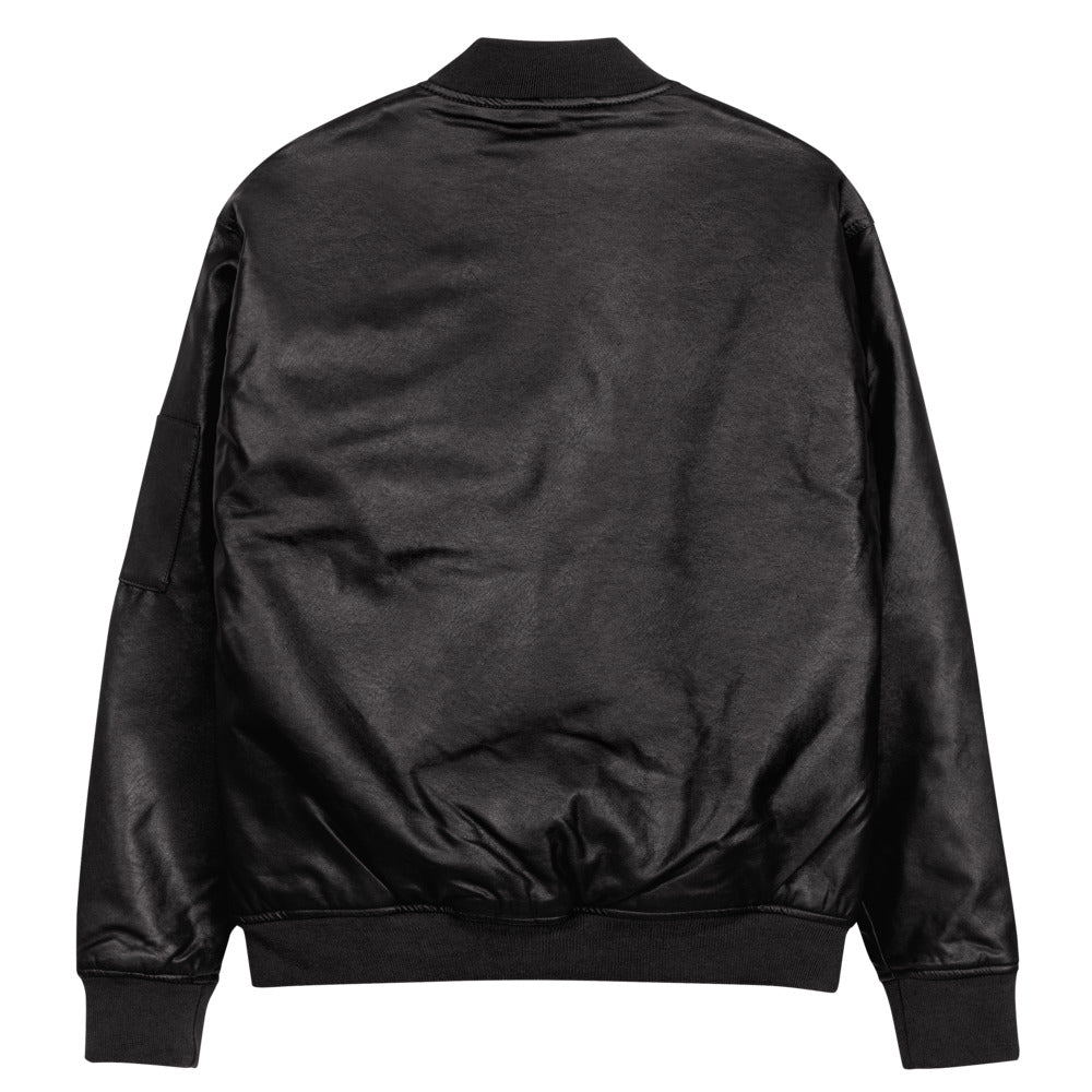 Leather Bomber Jacket