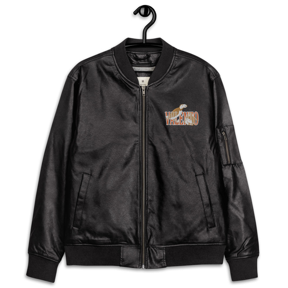 Leather Bomber Jacket