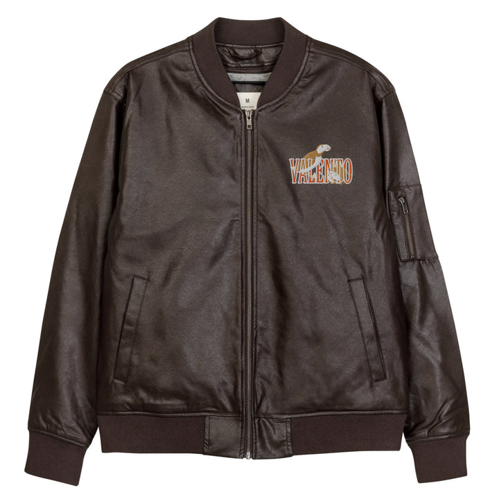 Leather Bomber Jacket