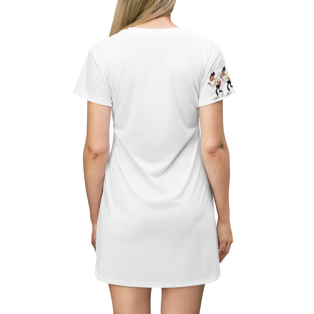 All Over Print T-Shirt Dress
