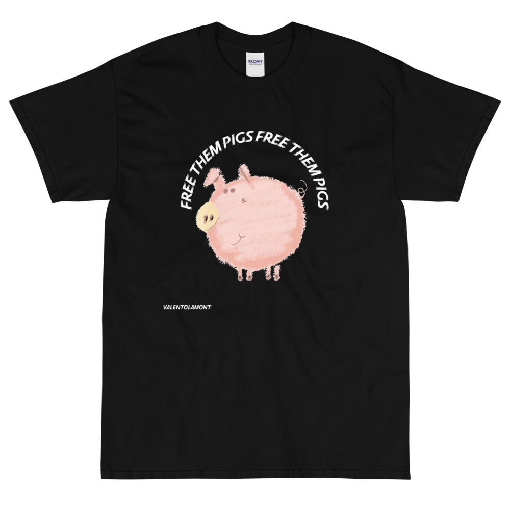 Short Sleeve T-Shirt free them PIGS don't eat