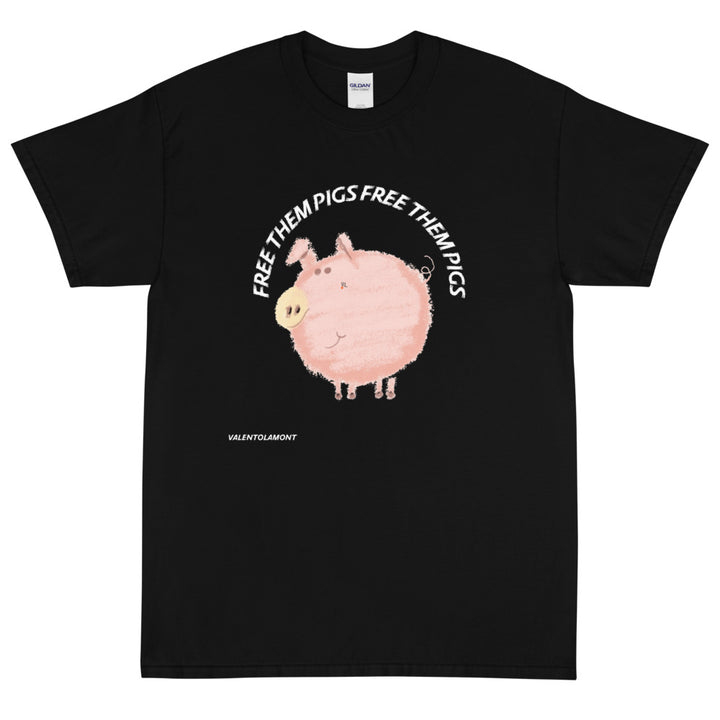 Short Sleeve T-Shirt free them PIGS don't eat