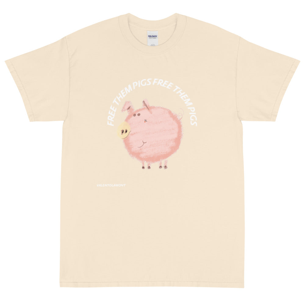 Short Sleeve T-Shirt free them PIGS don't eat